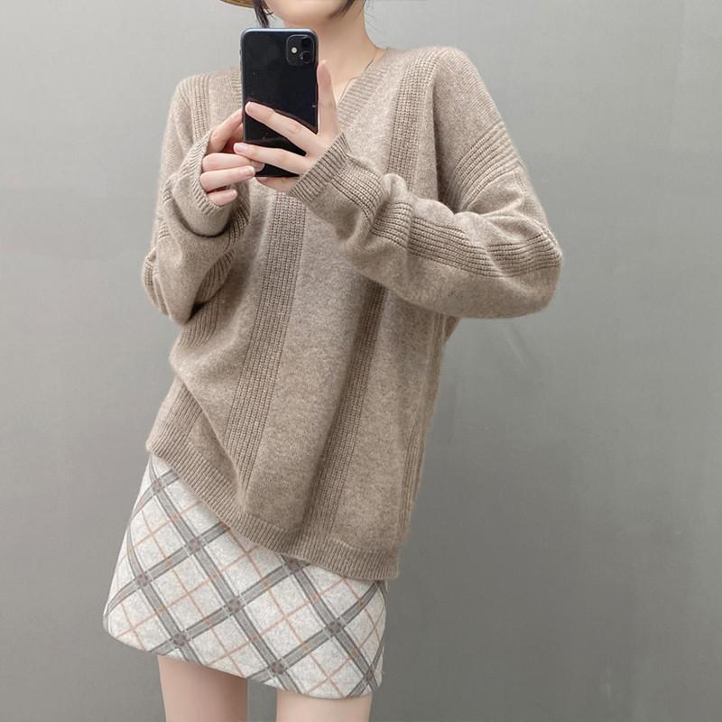 Qinghe 100% Pure Cashmere Women's Sweater - Ultra Soft Luxury Winter Pullover