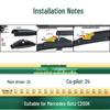 Compatible with Mercedes-Benz C200/C200L/K/Estate: Original Silent Bone-Free Wiper Blades.