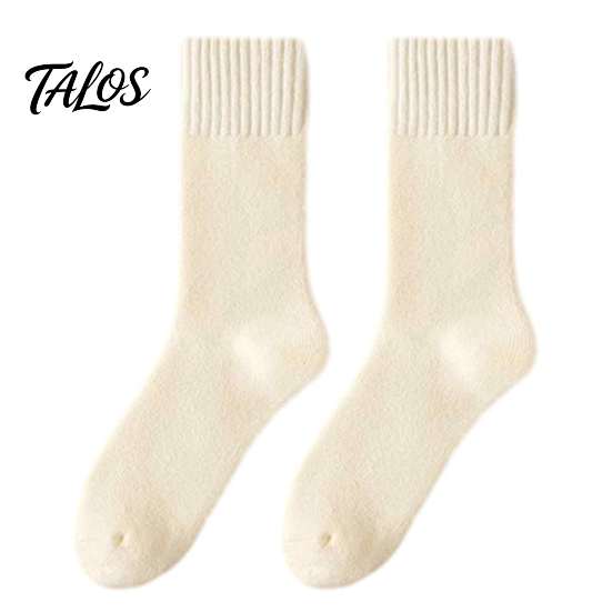 Insulated Boot Socks for Winter Thickened Plush Men, Thermal Fleece Lined Crew Socks, Soft Warm Outdoor Sports Hosiery Mid-calf Elastic Cozy