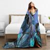 Soft BlanketBoy Girl Picnic  Films Avatars  Throw Blanket  Flannel Bedspread For Couch Bed Street Trend Sofa Bed Cover