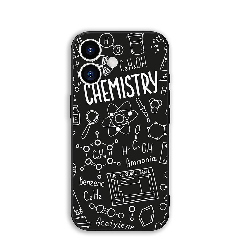 Cover for Apple iPhone 16 15 14 11 Pro Max 6 7 8 Plus + SE2 SE3 SE 2022 2020 8+ Phone Case Chemistry Science Chemical Maths