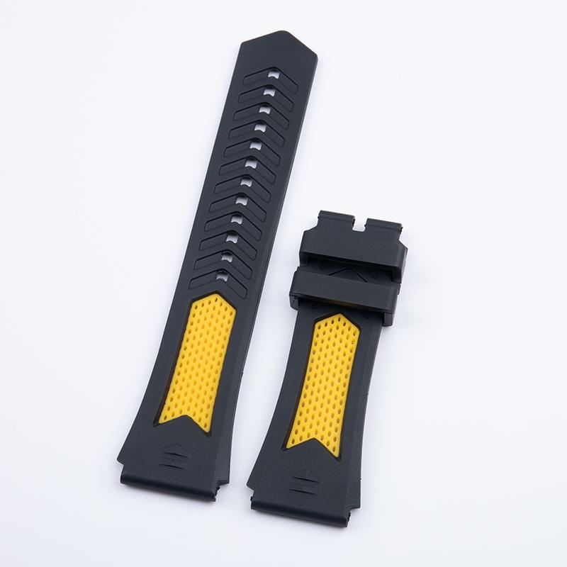 22mm Soft Breathable Two-Tone Rubber Universal Watchband For TAG Strap For HEUER MONACO CARRERA Watch Band Bracelet Pin Buckle