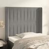 VidaXL Headboard with Ears Light Grey 93x16x118-128 Cm Velvet3119854