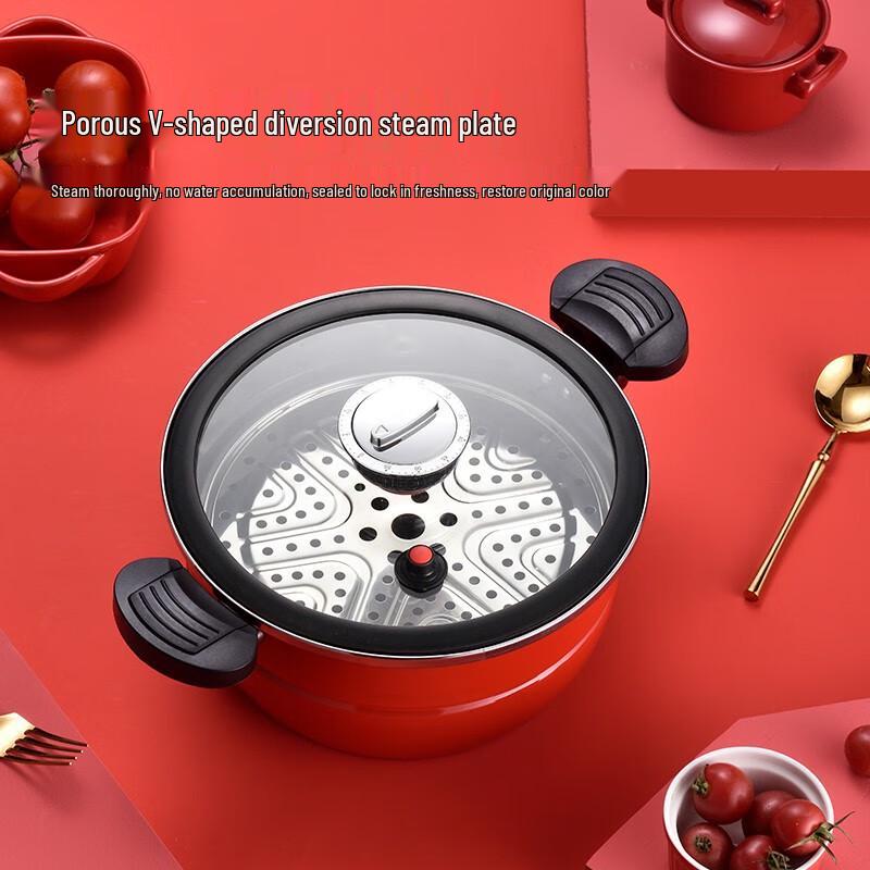 Huoxiang 26cm Enamel Micro Pressure Cooker