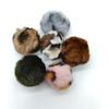 Leopard Print Faux Fur Pompon - Trendy 4mm Artificial Fur Ball for Jewelry and Hanging Accessories.