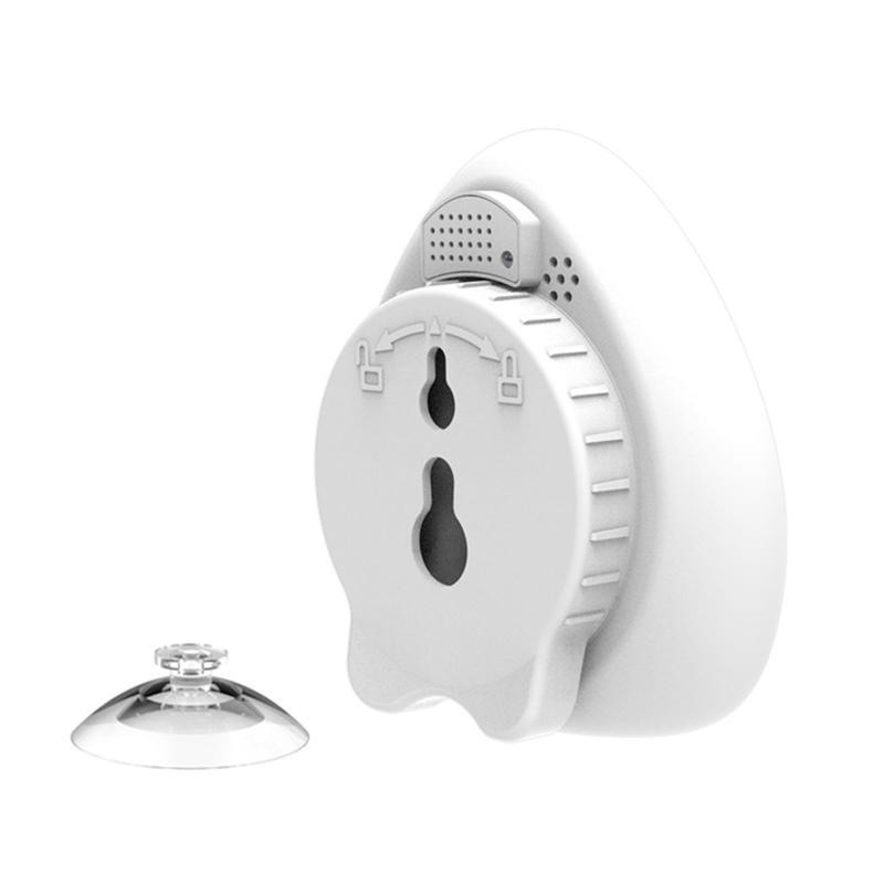 Bathroom Kitchen Wall Clock Waterproof Temperature Humidity Countdown Function X3UC