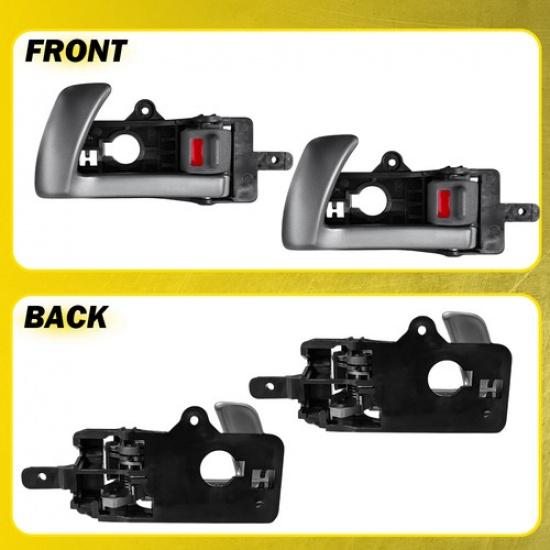 2x Für 2007-12 Hyundai Santa Fe 3.5L Vordere/Hintere Linke Innenraumtürgriffe