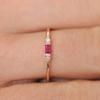 925 Silver Ring Emerald Zircon Ring For Woman Charm Jewelry Gift