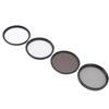 4 Pack Camera Filter Kit UV CPL Polarizer ND8 Black Mist 1 4 with 18 Layer Nano Coating CNC Aluminum Frame for DSLR