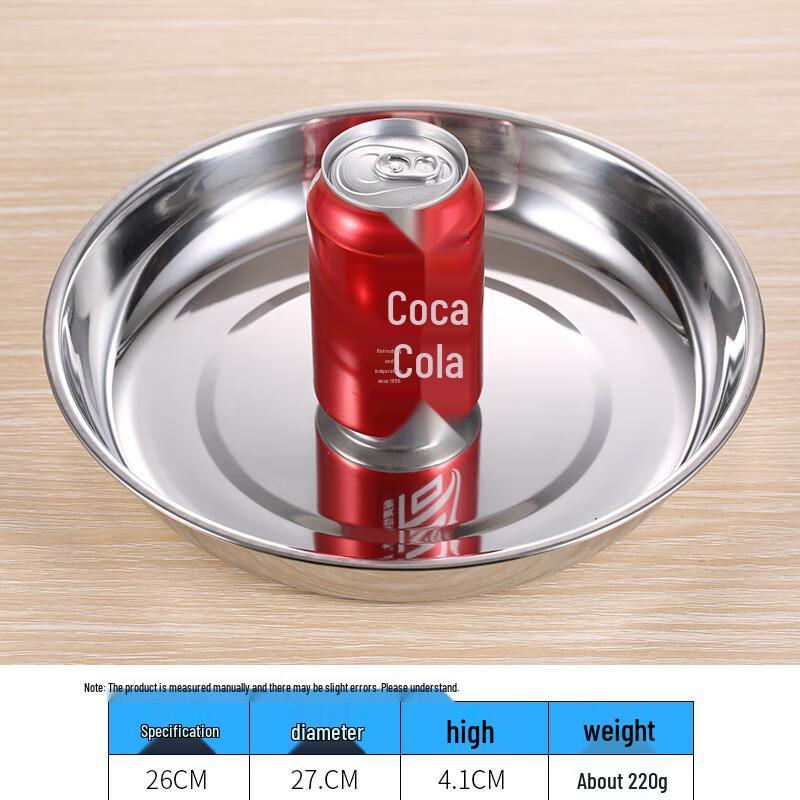 Qianxing 304 Stainless Steel Round Serving Plates