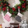 HaoBei Nordic Pink Knitted Christmas Stocking - Mini Gift Decoration
