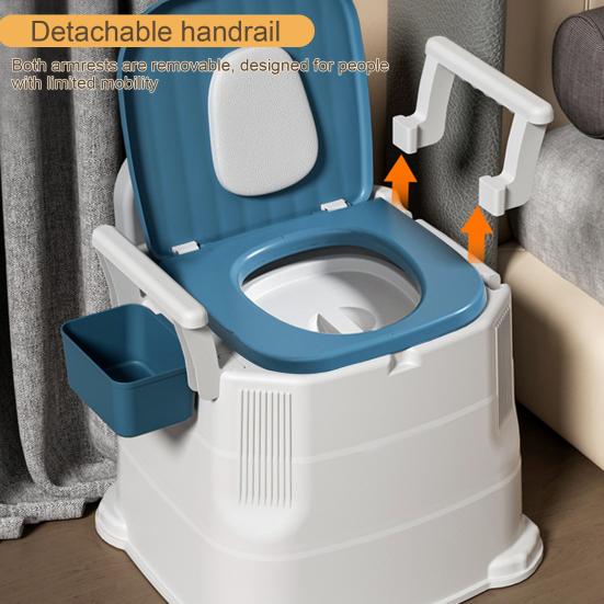 Portable Camping Toilet with Wide Seat for Elder Adults Easy To Clean Stable Portable