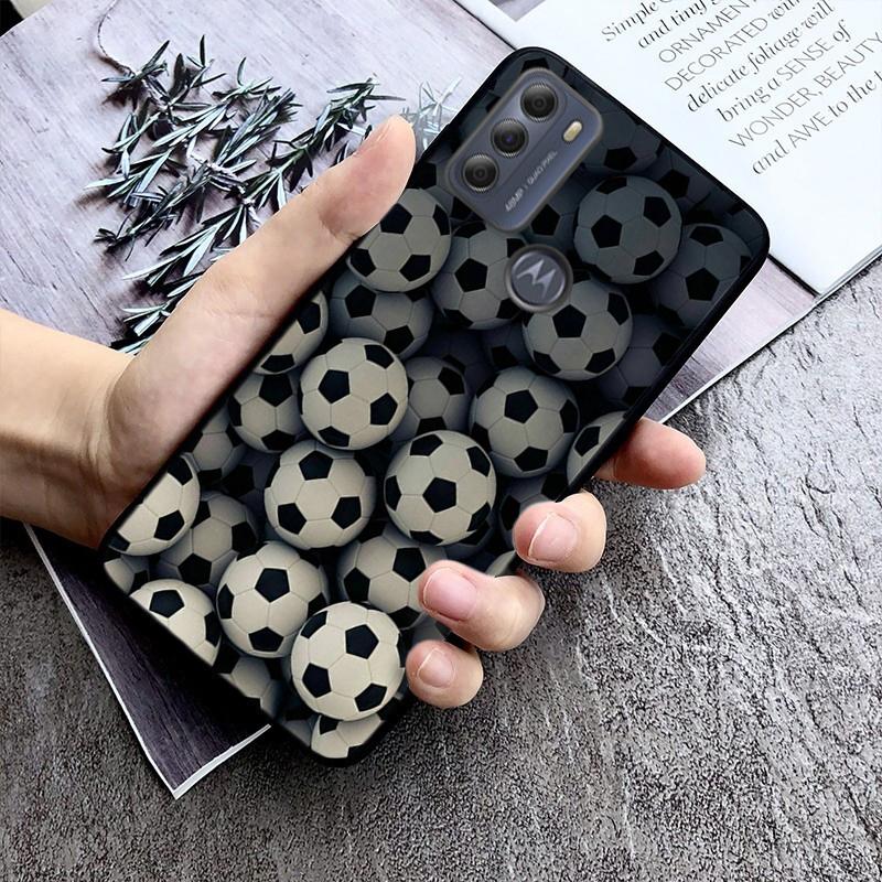 Football soccer ball Phone Case For Motorola Moto G Stylus 5G G Play G Power G 5G G Pure 2023 2024 E20 E22 E22i E32 E40 E13