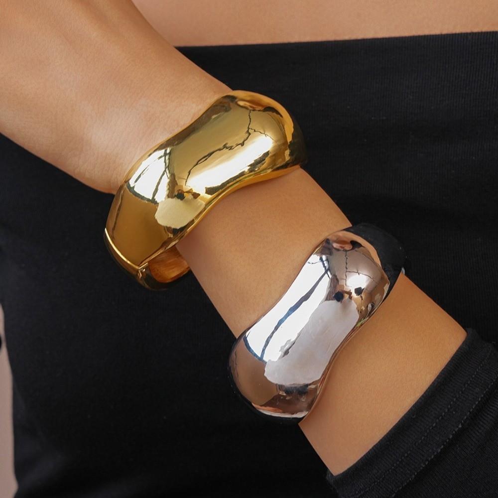 Wide Opening Wide Irregular Bangle Jewelry Accessories Exaggerated Bracelet  Girls