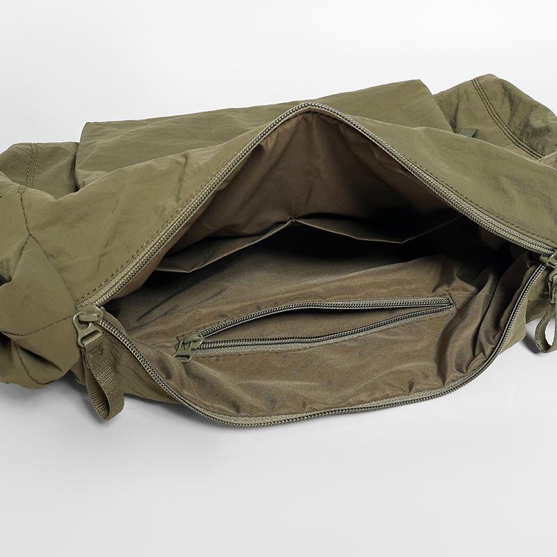 Waterproof Nylon Bag Unisex Large Capacity Sports Shoulder Bag Crossbody Bag