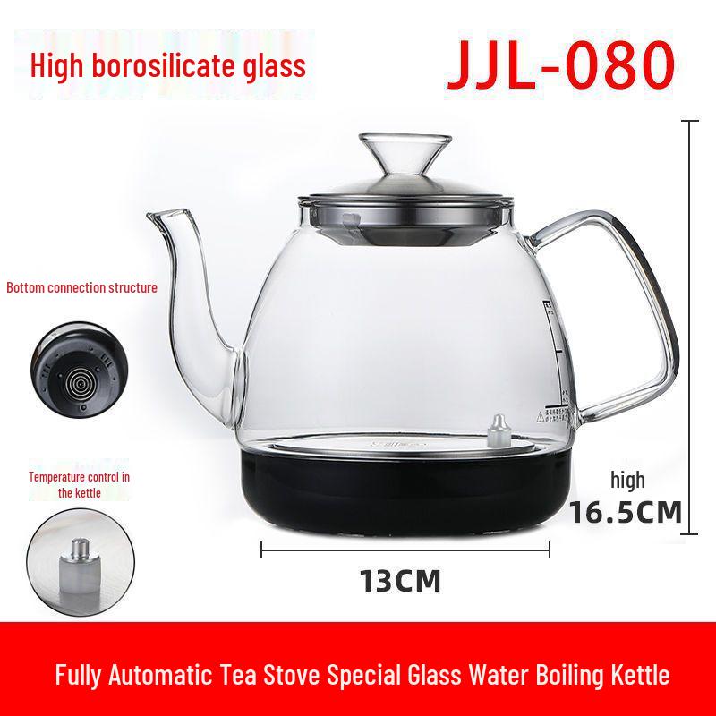 

Electric Tea Brewing Kettle with Glass Pot and Base Filler