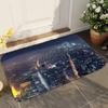 1pc New York City Night Bathroom Absorbent Mats Anti-Slip Mats Home Decor Supplies Carpets Home Kitchen Floor Mats