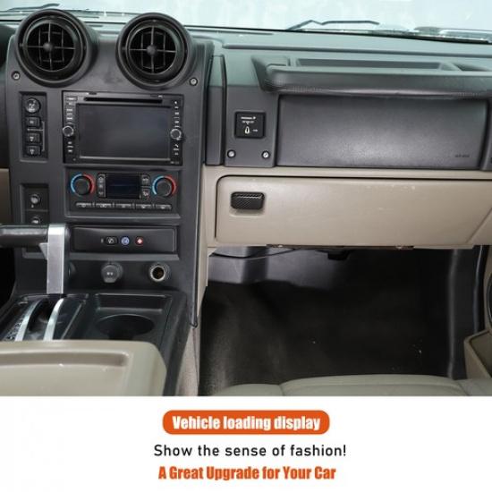Carbon Fiber ABS Glove Box Switch Cover Trim For Hummer H2 2003-2007