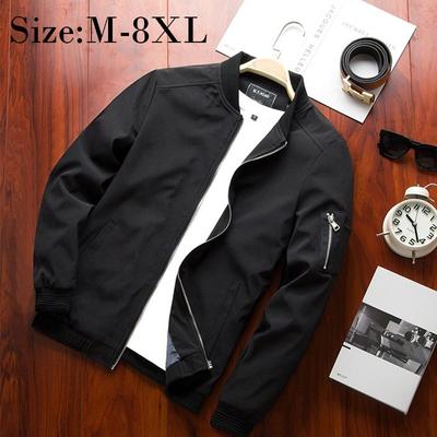 M-8XL New Men's Large Size Jacket Thin Section Slim Fashion Casual Jacket Spring and Autumn Men's Top