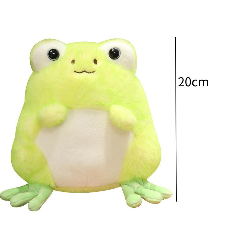 

Плюшевая игрушка «Улыбающаяся лягушка» в двухцветном дизайне, набитая ПП-хлопком, для детей 20cm/7.87in