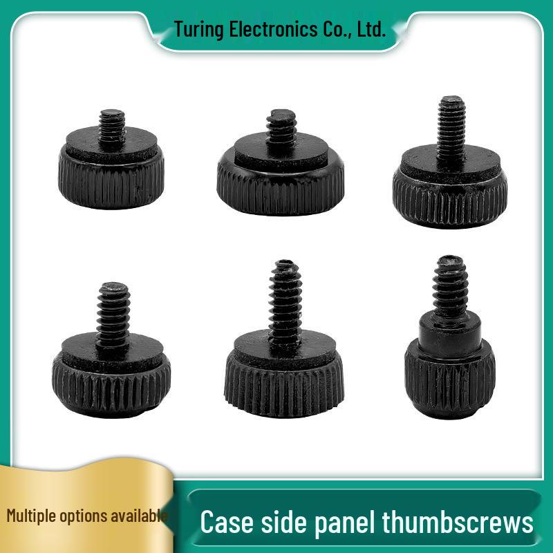 Hand-Tightened Screws with Washers for Transparent Acrylic Computer Case Side Panel