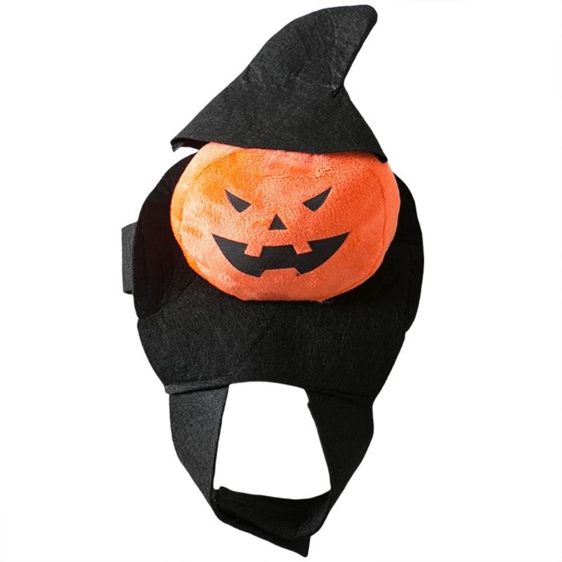 Funny Outfit Pumpkin Costume for Dogs Pet Holiday Accessories Halloween Suitable for Cats and Dogs Photo Props XL