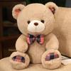 Teddy Plaid Bow Bear Plush Toy Cartoon Love Card Girl Valentine Day Dolls Gifts