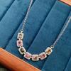 Luxury 925 Sterling Silver Women's Fine Chain Bracelet With Natural Tourmaline New Design Personalized Jewelry