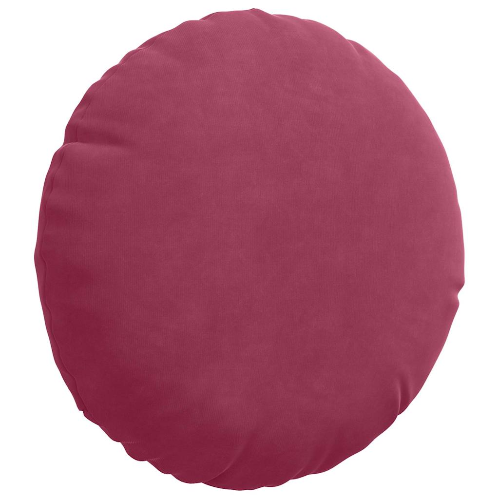 Seat Cushion 2 Pcs Burgundy Ø30 X 13 Cm Velvet