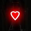 Lumières de vélo LED d'avertissement extérieures chargement USB feu arrière accessoires de vélo créatifs