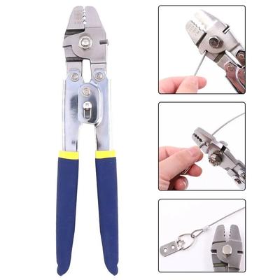 Aluminum Sleeve Ratcheting Crimper Double Tube Design Crimping Tool  Wire Rope Work