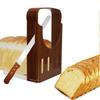 Bread Slicer for Homemade Loaf, Toast Slicing Guide, Compact Bread Cutting Rack with Crumb Tray, Space Saving Kitchen Baking Tool for Sandwich Bread