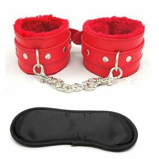 Blindfold Cuffs Set Sensory Deprivation  Kink  Restraints  Starter Kits