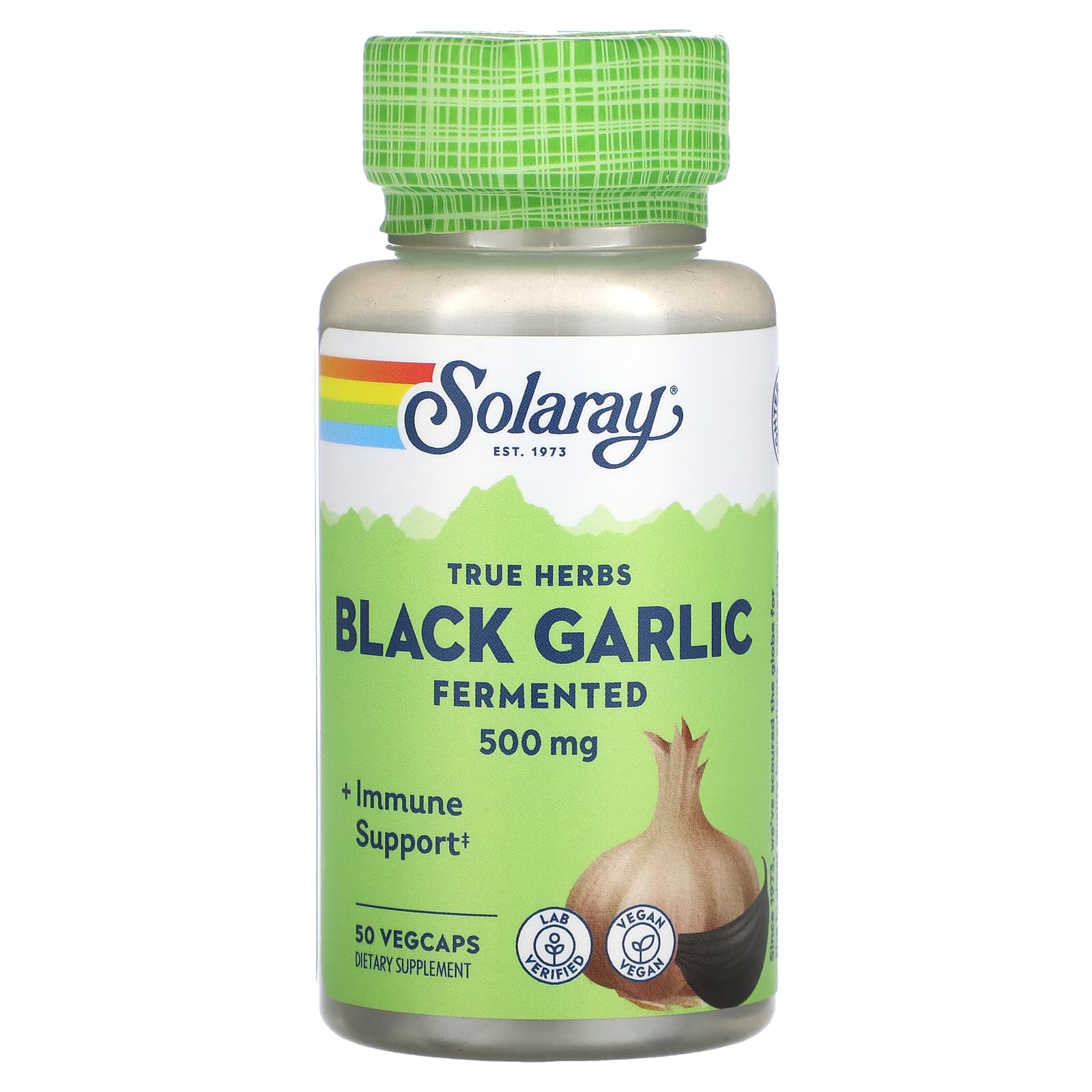 

True Herbs, Black Garlic, Fermented, 500Mg, 50 Veggie Caps