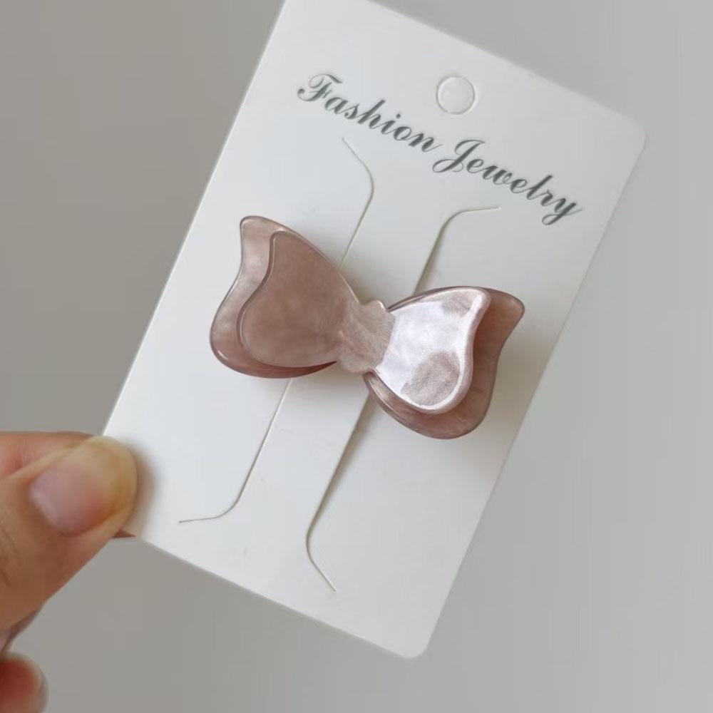 Korean Trendy Striped Bow Hair Clip for Girls