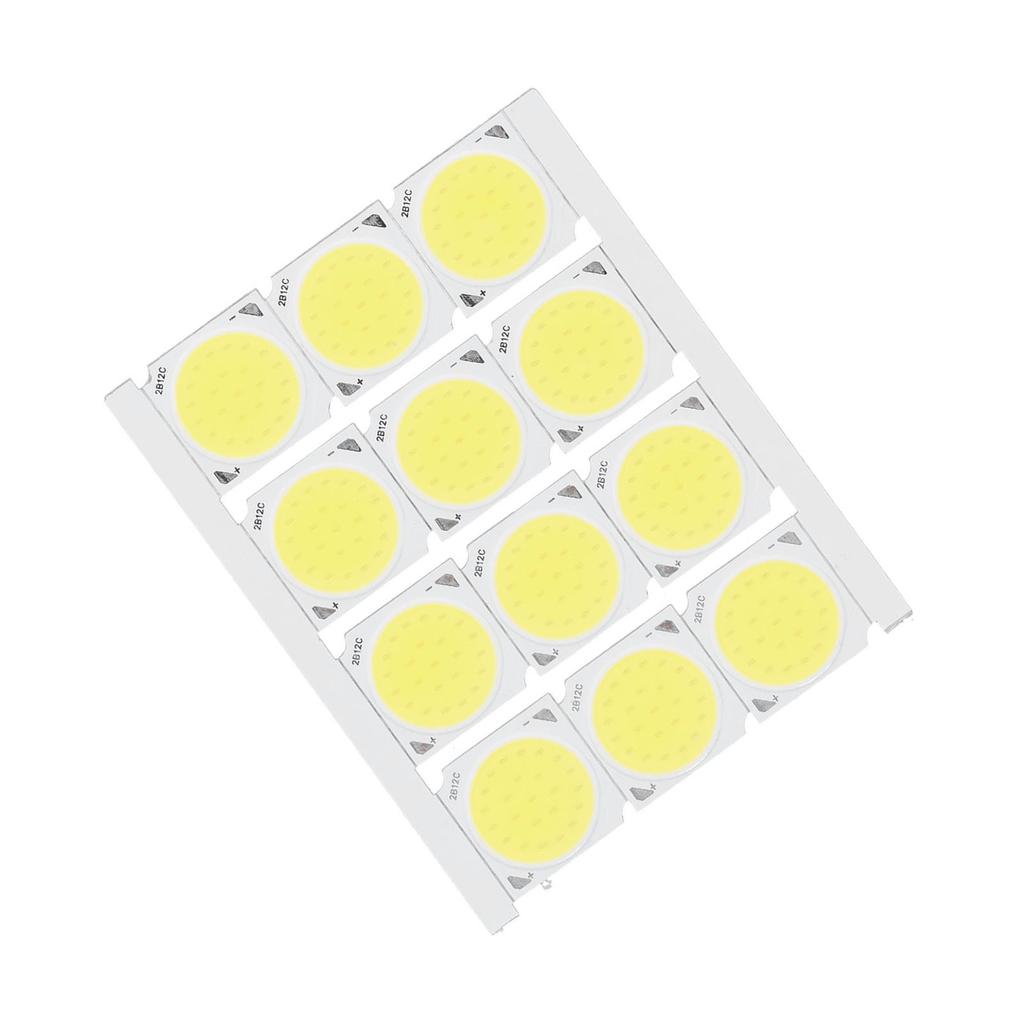 12Pcs COB Light Source High Power Round LED Chip 12W 36‑41V 1080LM for DIY Indoor Lighting