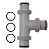 Connector Adapter Dual Split For Intex Parts Hose Plunger Valve Pool Pumps Rubber O-rings For Tee T-Joint Pool Part