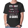 Unisex Crew Neck T-Shirt Just A Game Graphic Short Sleeve Casual Tee