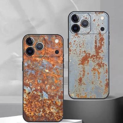 Retro Industrial Style R-Rusty Phone Case Silicone Soft For IPhone 17 16 15 14 13 12 11 X XR Plus Pro Max Plus