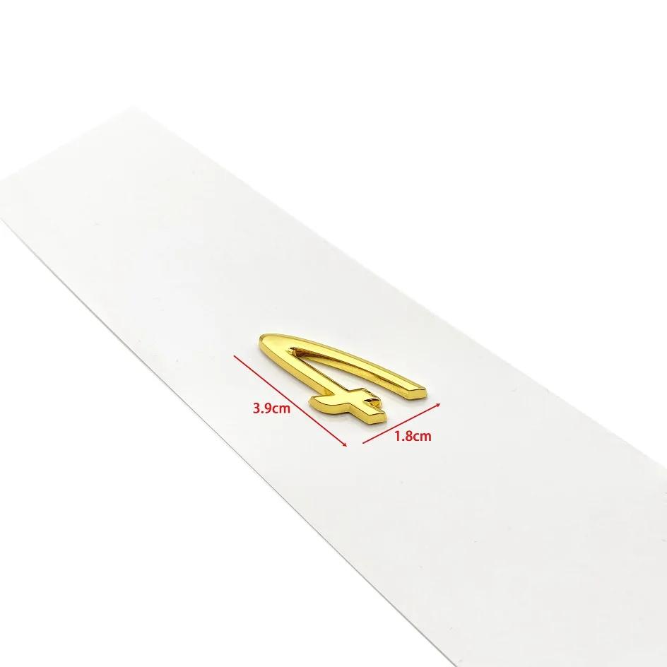 CKM3  1pcs Car Rear Sticker Styling Accessories 4 S Letter Emblem Car Fender Side sticker Rear Bumper Tail Door Trunk Logo