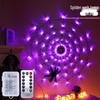 LED Spider Web String Lights - Halloween Room Decor