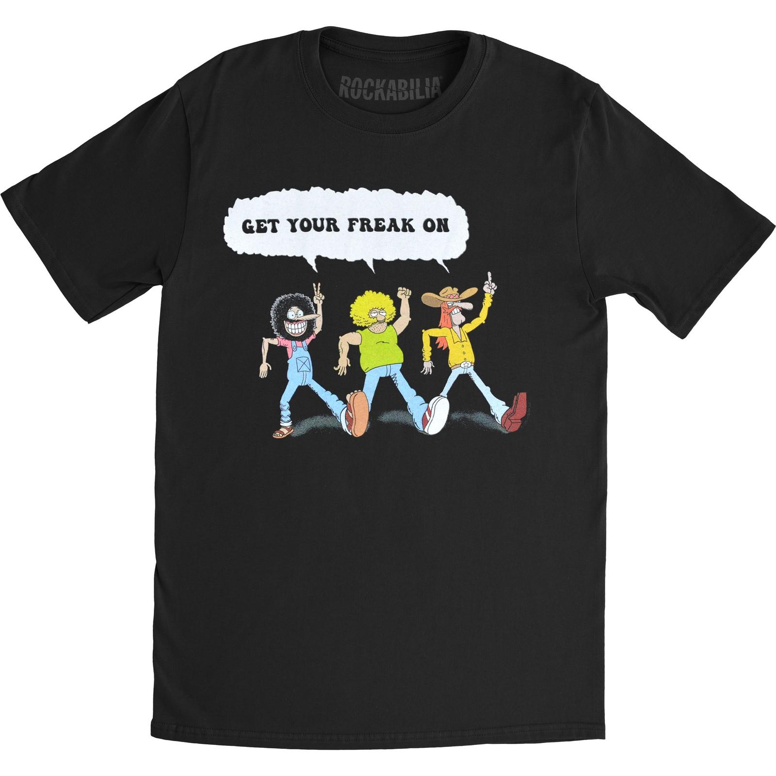 Men s Freak Brothers Get Your Freak On T-shirt Large Black L