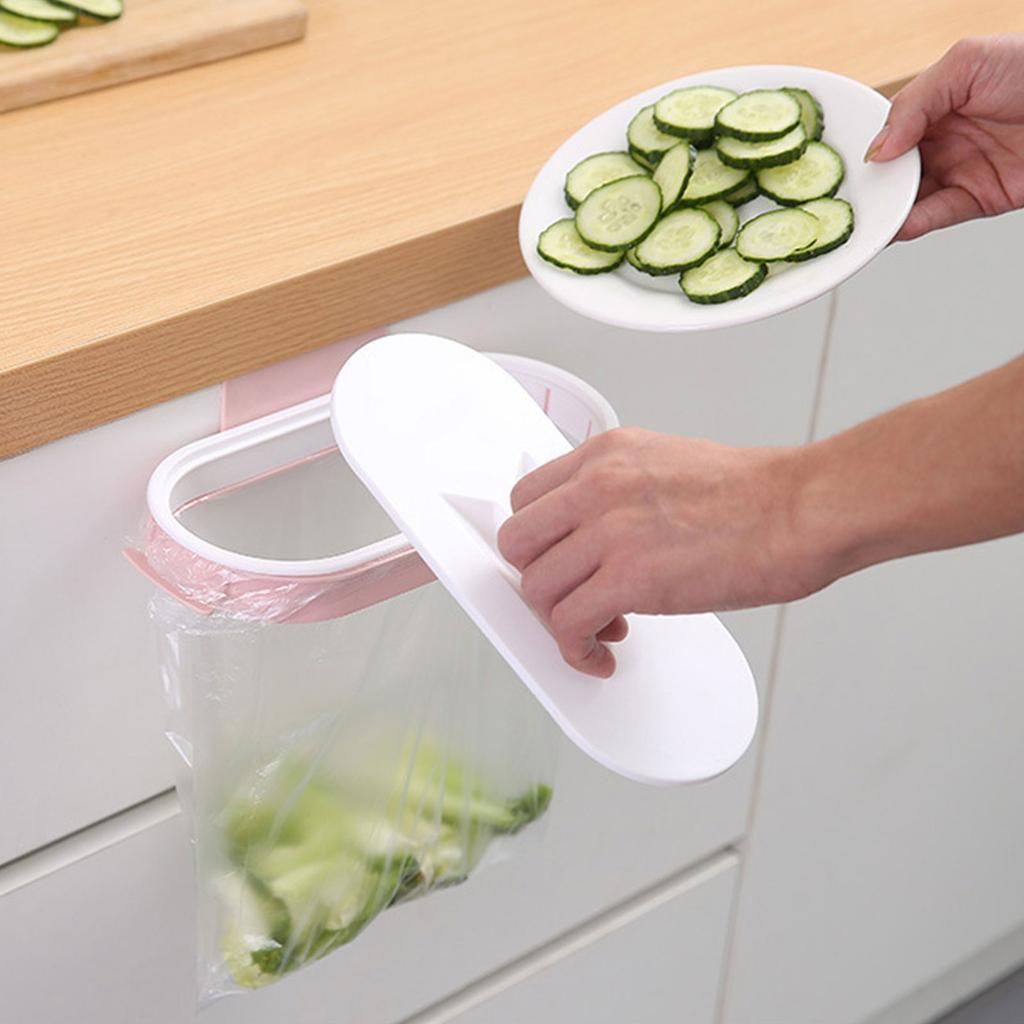 Przenośny plastikowy worek na śmieci do przechowywania śmieci w kuchni wieszak na torebkę podkładka do szorowania uchwyt na suchą półkę organizer kuchenny