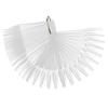 50pcs False Nail Art Tips Sticks Salon Practice Nail Polish Color Card Plates Display Board Transparent