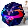 1pc Sonic Speed Custom Name Automatic Folding Umbrella - Compact 8-Rib Design, Durable Plastic & Iron, Daily Use 021