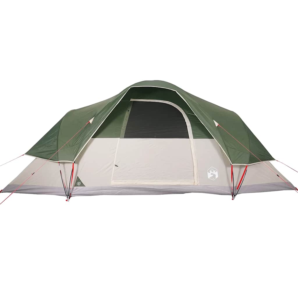 Dome Family Tent for 9 People Green Waterproof