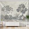 Tropical Rainforest Tapestry European Style Jungle Wall Hanging Living Room Tapestry Home Wall Decoration Bed Sheets Picnic Mats