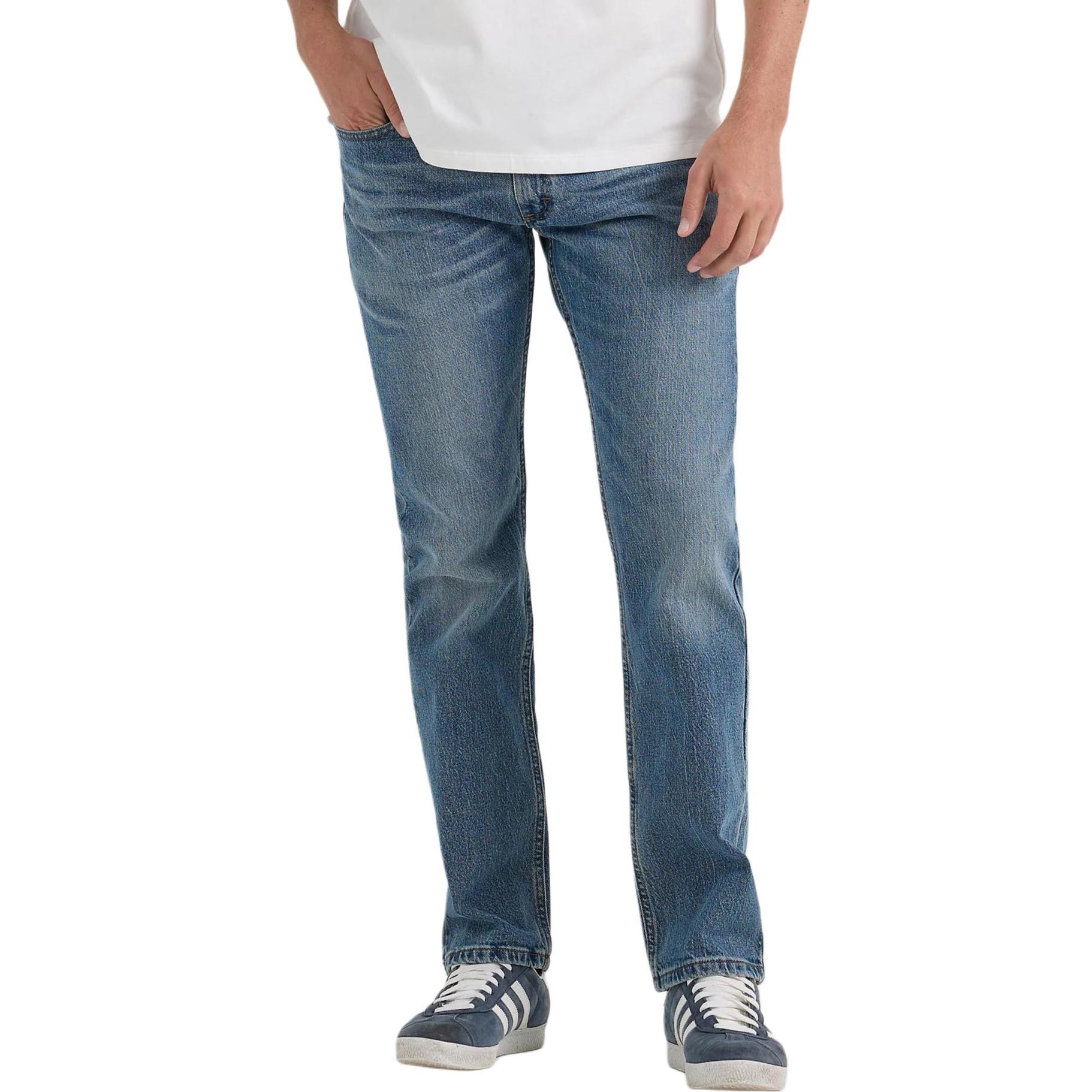 Lee Jeans Men`s Blue Moderate Straight