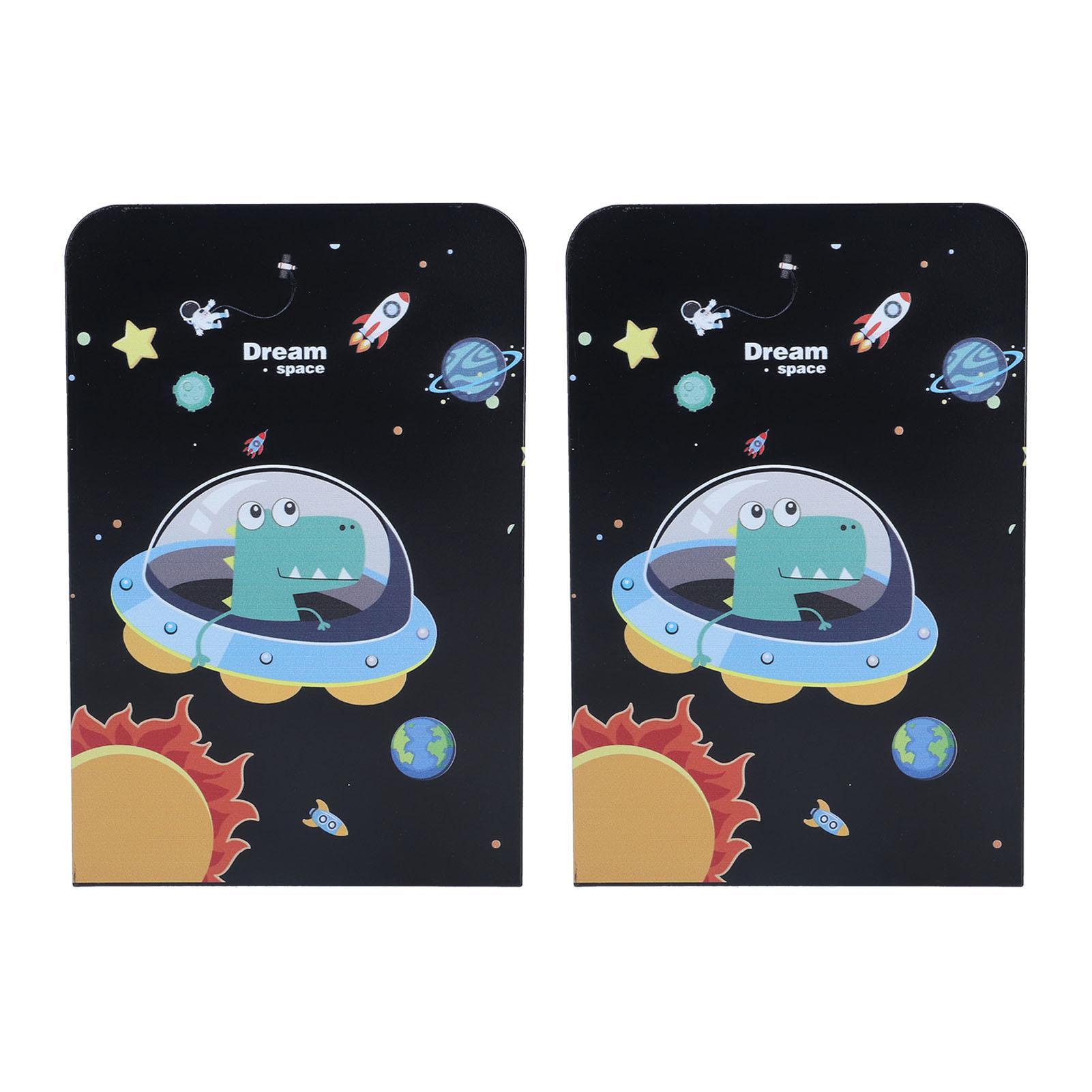 

2 шт. Железные концы для книг, прочные, несущие нагрузку, устойчивые к ржавчине металлические стопоры для книг, настольные книжные полки Black