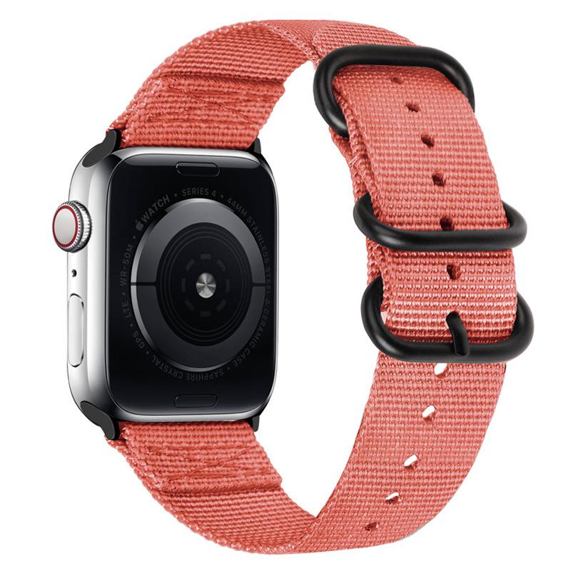 Nylon Strap for Apple Watch Ultra 2/3 49mm Band 46mm 42mm 45mm 41 44 40mm Canvas Bracelet iWatch Series 11 10 9 8 7 6 5 SE Belt